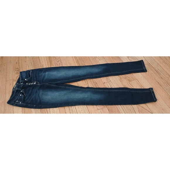 Indigo Rein Women's Button Fly Dark Wash Jeans Size 3 Pockets Stretch - Picture 5 of 13